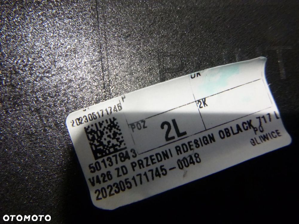 nowy oryginał zderzak kolor oblack 717 volvo xc60 ii 18-21r - 2