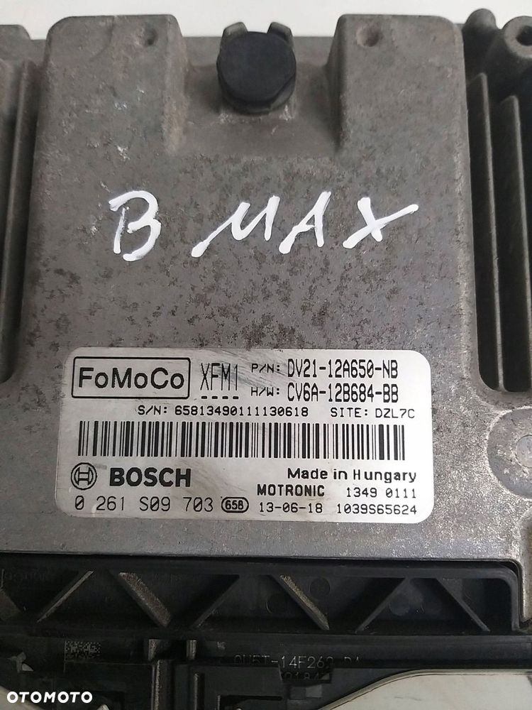 ford b-max 1.0 ecoboost komputer sterownik dv2112a650nb 0261s09703 - 3