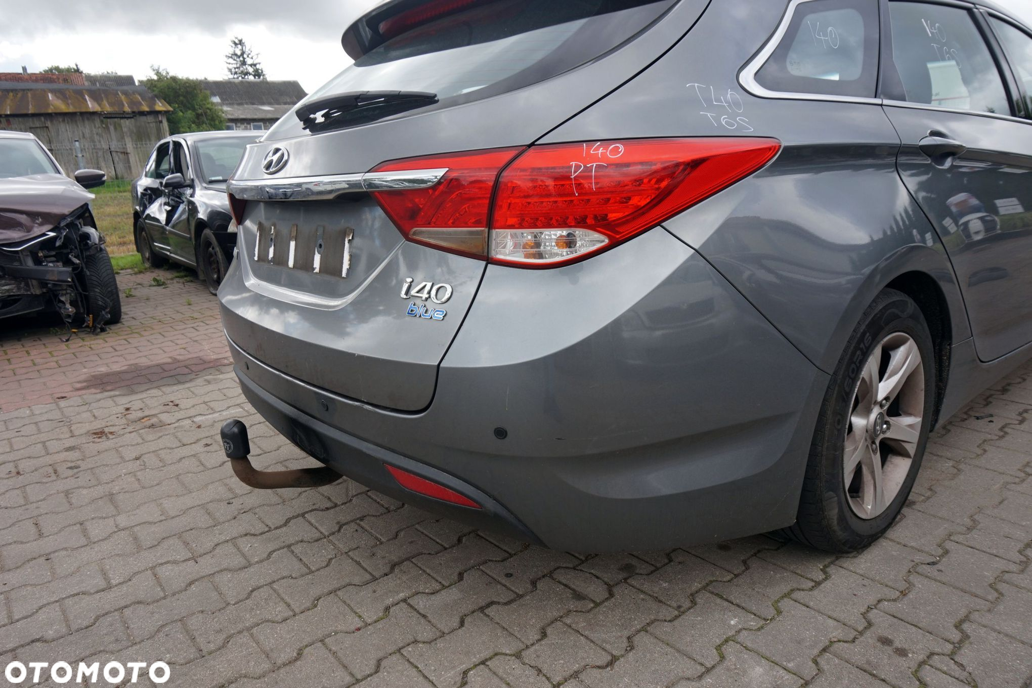 ZDERZAK TYLNY I40 VF KOMBI T6S  SZARY HYUNDAI 2011-2014 - 2
