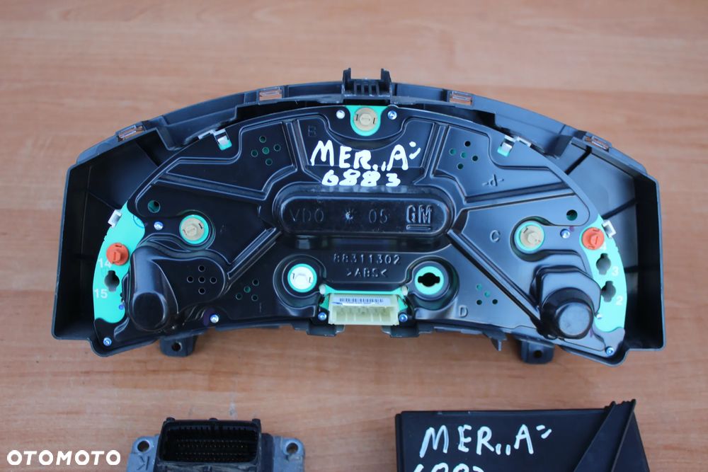 STEROWNIK ZESTAW STARTOWY Z PINEM OPEL MERIVA A 1.6 Z16XE 12230554 - 10