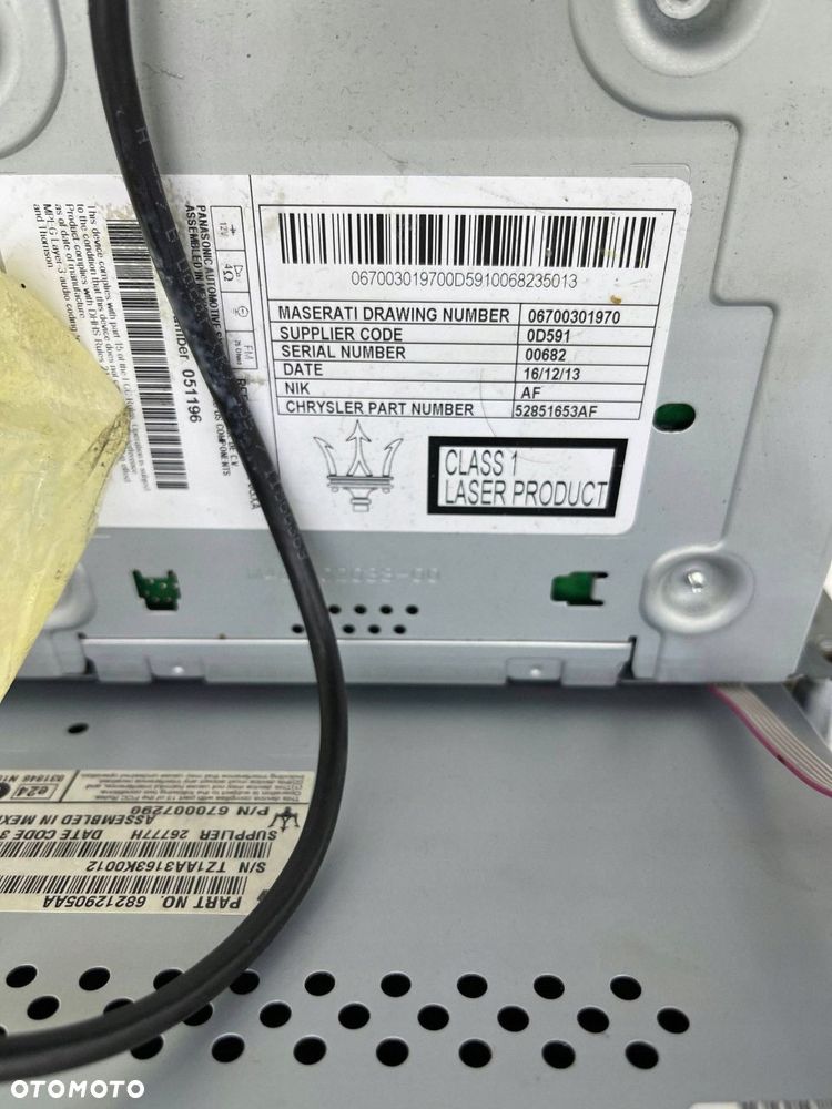 MASERATI QUATTROPORTE VI RADIO EKRAN WYŚWIETLACZ NAWIGACJI 670007290 - 13