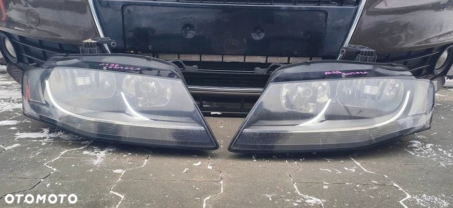 AUDI A4 B8 07-11R MASKA ZDERZAK BŁOTNIK LAMPY PAS LZ6E - 7