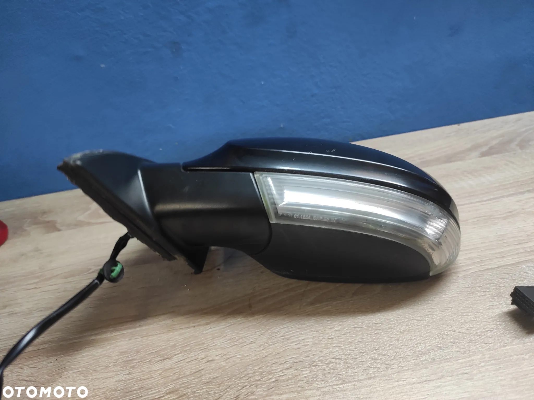 LUSTERKO LEWE BOCZNE KIEROWCY VW PASSAT B6 6 PIN ELEKTRYCZNE LC9X CZARNE WYSYŁKA !!!!! - 3