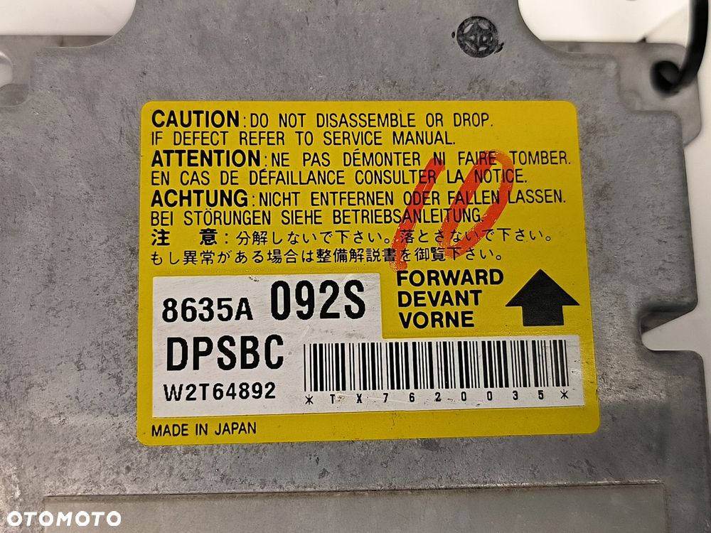 Sterownik moduł Airbag 8635A092S Mitsubishi, Pajero - 2