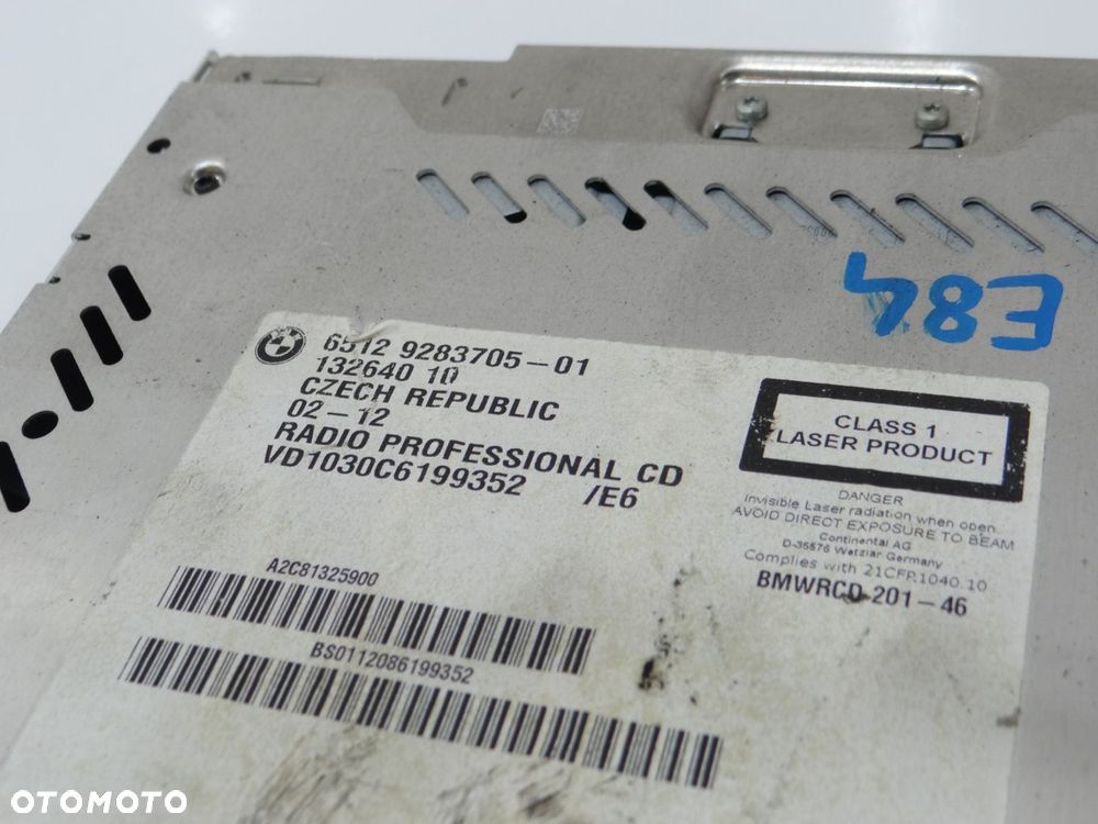 RADIO CD PROFESSIONAL BMW X1 E84 9283705 - 5
