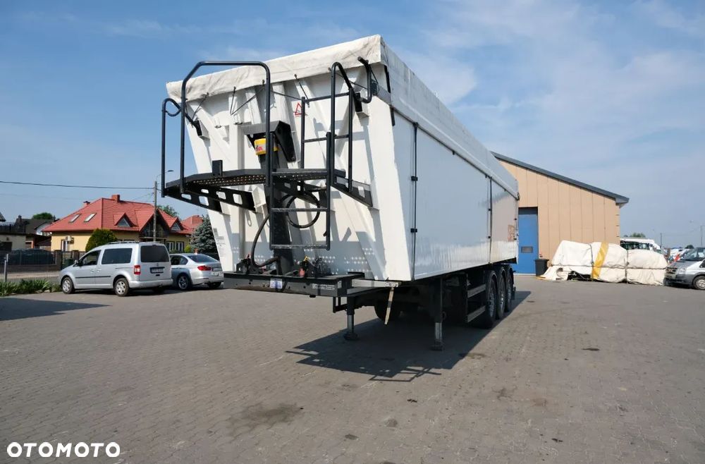 Feber Inter Cars WYWROTKA 49 M3 ZBOŻÓWKA / SZYBER + KLAPO-DRZWI / WAGA 6120 KG / PIERWSZA OŚ PODNOSZONA / SIŁOWNIK HYVA / 2023 ROK !! - 2