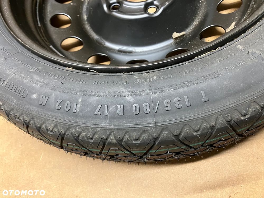 KOŁO ZAPASOWE DOJAZDÓWKA BMW E60 E61 ZESTAW 17 CALI 135/80/17 LEWAREK KLUCZ KLIN STYROPIAN WYPEŁNIENIE ORYGINAŁ - 5