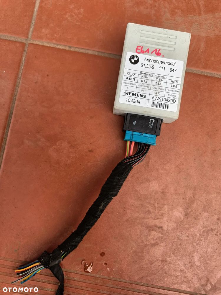 BMW E60 E61 MODUŁ STEROWNIK HAKA 9111947 - 1