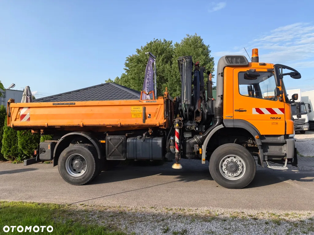 Mercedes-Benz * AXOR * 4x4 * Wywrotka 3-stronna * Hiab 099 * Czołownica do pługa * - 10