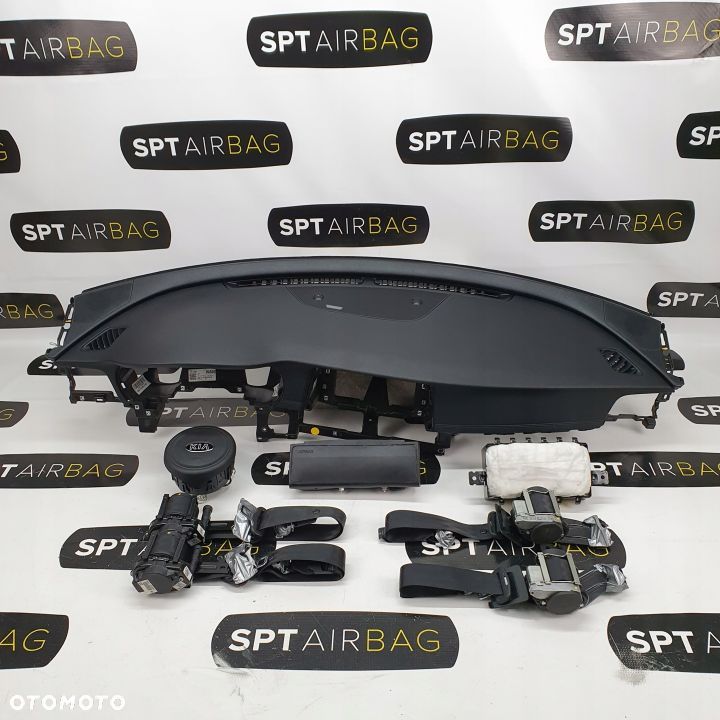 KIA OPTIMA DESKA ROZDZIELCZA KONSOLA KOKPIT PULPIT PODUSZKI AIRBAG AIR BAG PASY KIT SET - 1
