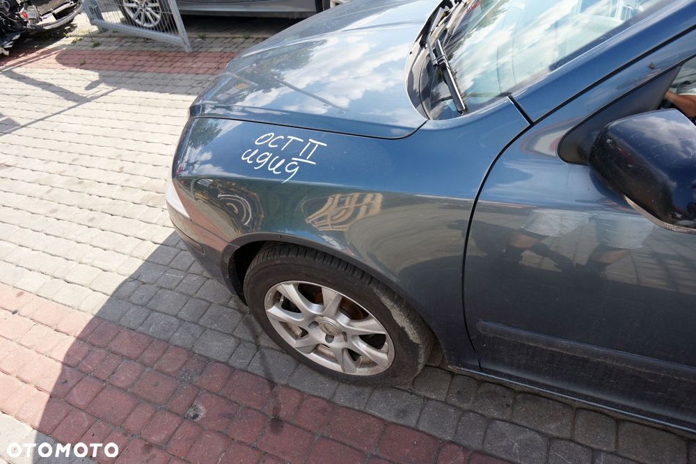 MASKA ZDERZAK BŁOTNIKI LAMPY OCTAVIA II 1Z5 9901 LV7F  SKODA 2004-2008 SZARY PRZÓD KOMPLETNY - 10