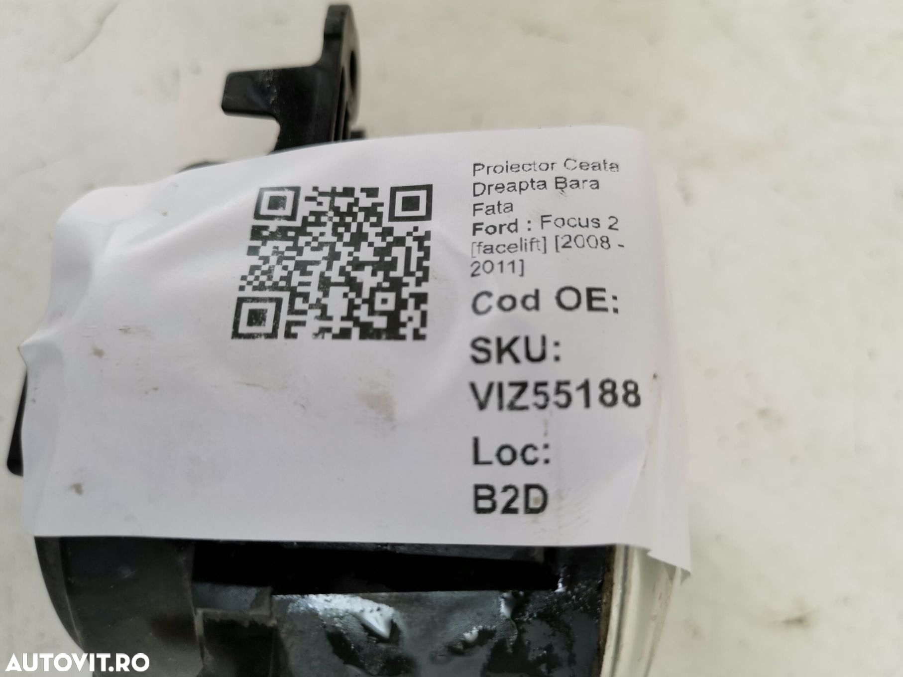 Proiector Ceata Dreapta Bara Fata Ford  Focus 2 [facelift] [2008 - 201 - 8