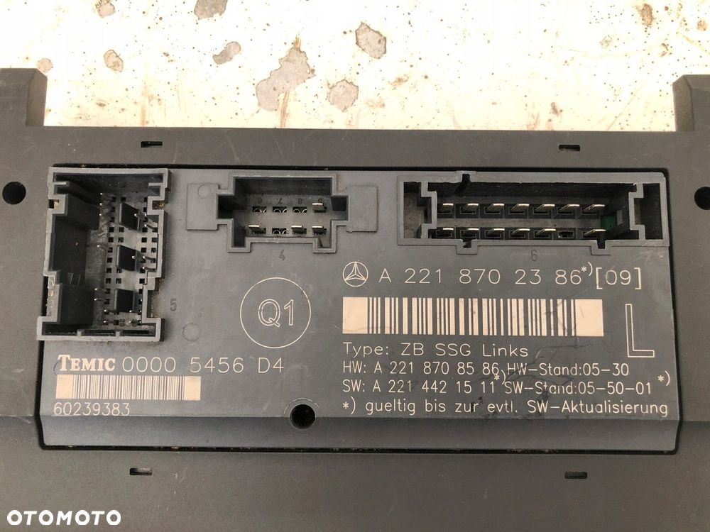MERCEDES W221 MODUŁ STEROWNIK FOTELA A 2218702386 - 3