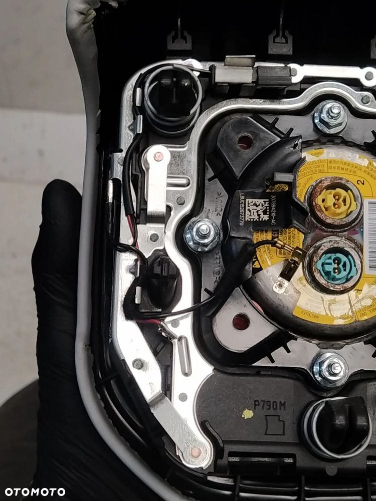 RANGE ROVER VOGUE L405 SPORT L494 AIRBAG PODUSZKA POWIETRZNA KIEROWCY SZARA SKÓRA ORYGINAŁ - 10