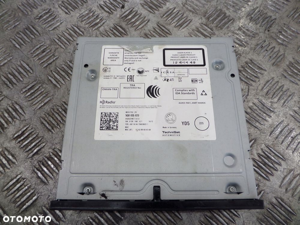 skoda fabia jednostka sterująca multimedia moduł 5q0035820 - 2