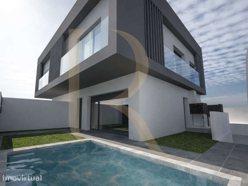 Moradia Geminada T3+1 nova com piscina e garagem no Pinhal do General - Grande imagem: 2/15