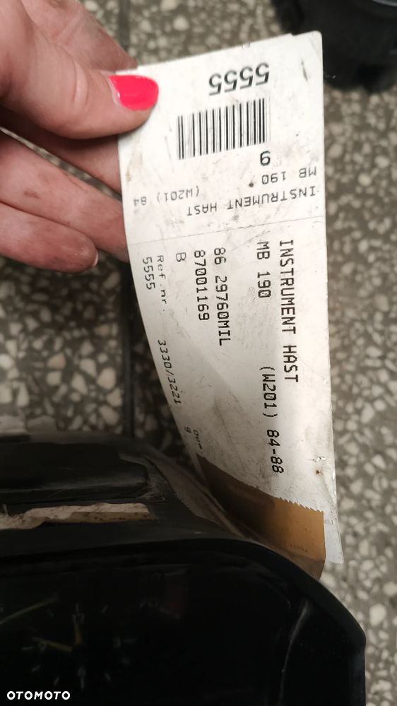 Licznik prędkościomierz Mercedes w124 w123 w201 MB190 diesel Mercedes 814-817 kaczka - 11