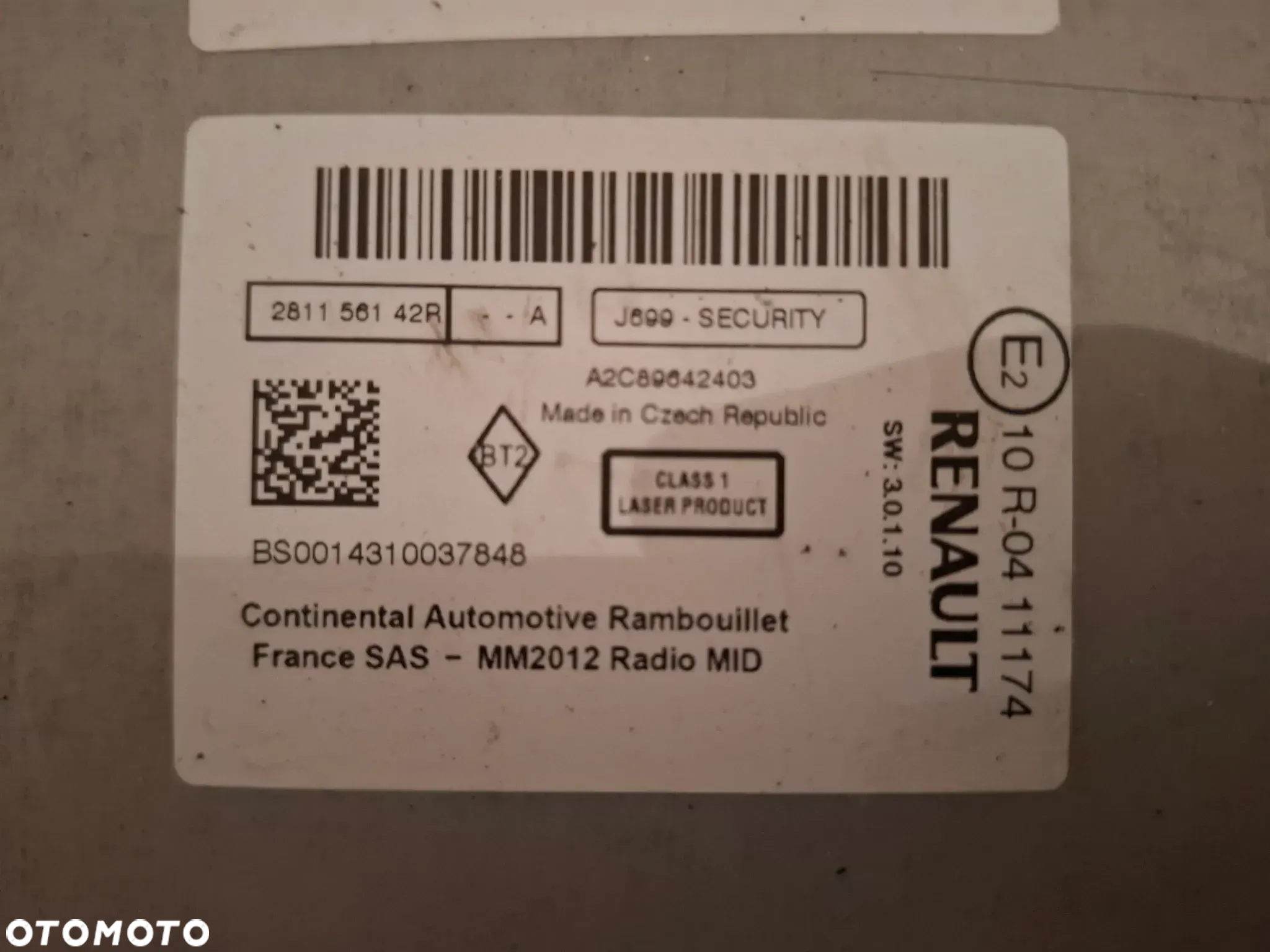 * KOMPLETNY ZESTAW R-LINK + ZESTAW GŁOŚNIKÓW BOSE DO RENAULT SCENIC III * - 12