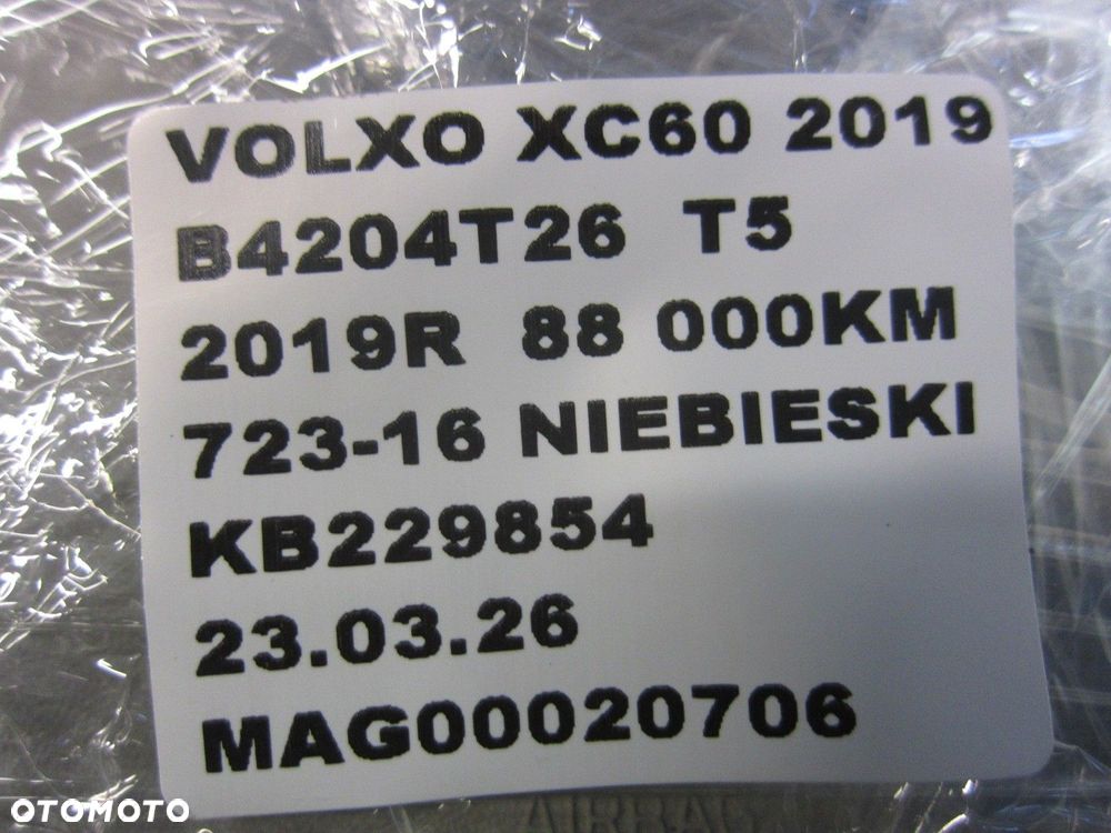 VOLVO XC60 II XC 60 AIRBAG USA PODUSZKA POWIETRZNA KIEROWCY JASNA 31690212 - 10