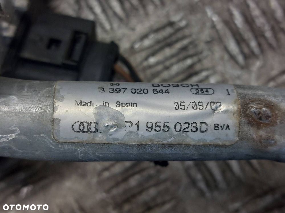 MECHANIZM WYCIERACZEK + SILNICZEK PRZÓD AUDI A3 8P EU 8P1955023D 8P1955119A - 6