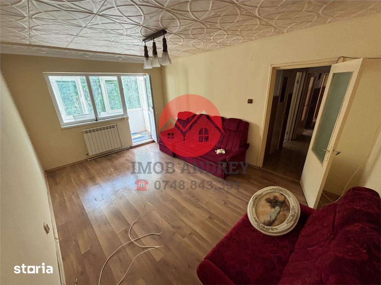 Apartament 3 camere, 66 mp, Vest, Str. Isaccei, 2 bai — fotografia 2