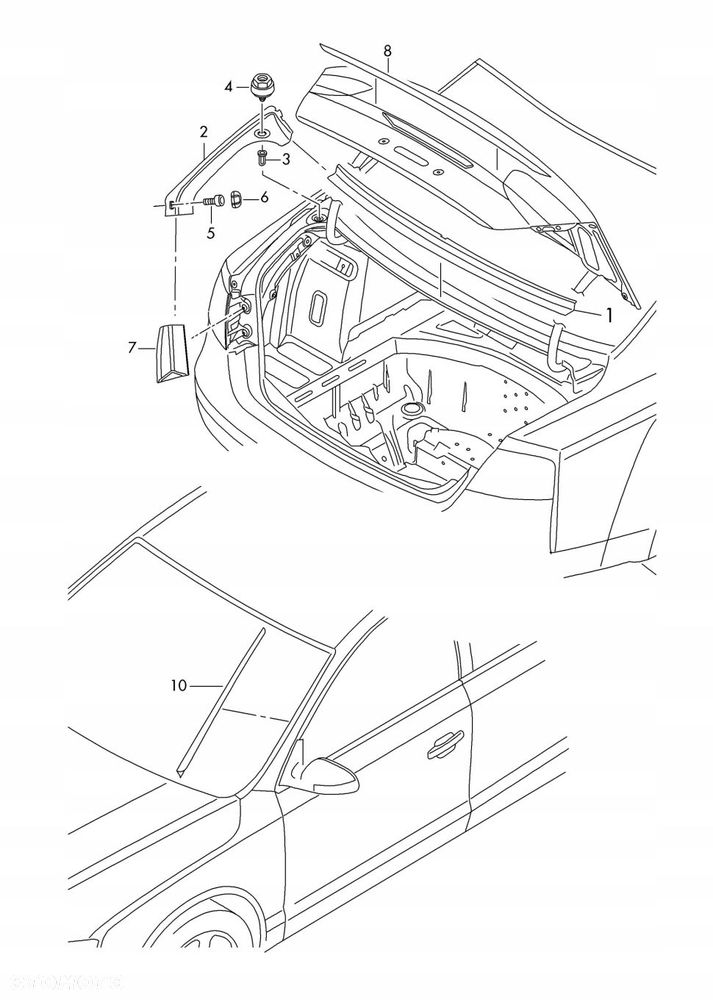 LISTWA TYŁ BAGAŻNIKA AUDI A8 D4 4H0853927B - 16