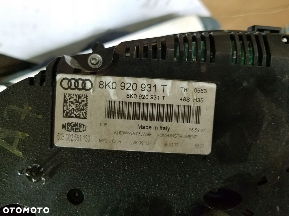 LICZNIK ZEGARY AUDI A4 B8 1.8 TFSI 8K0920931T - 3