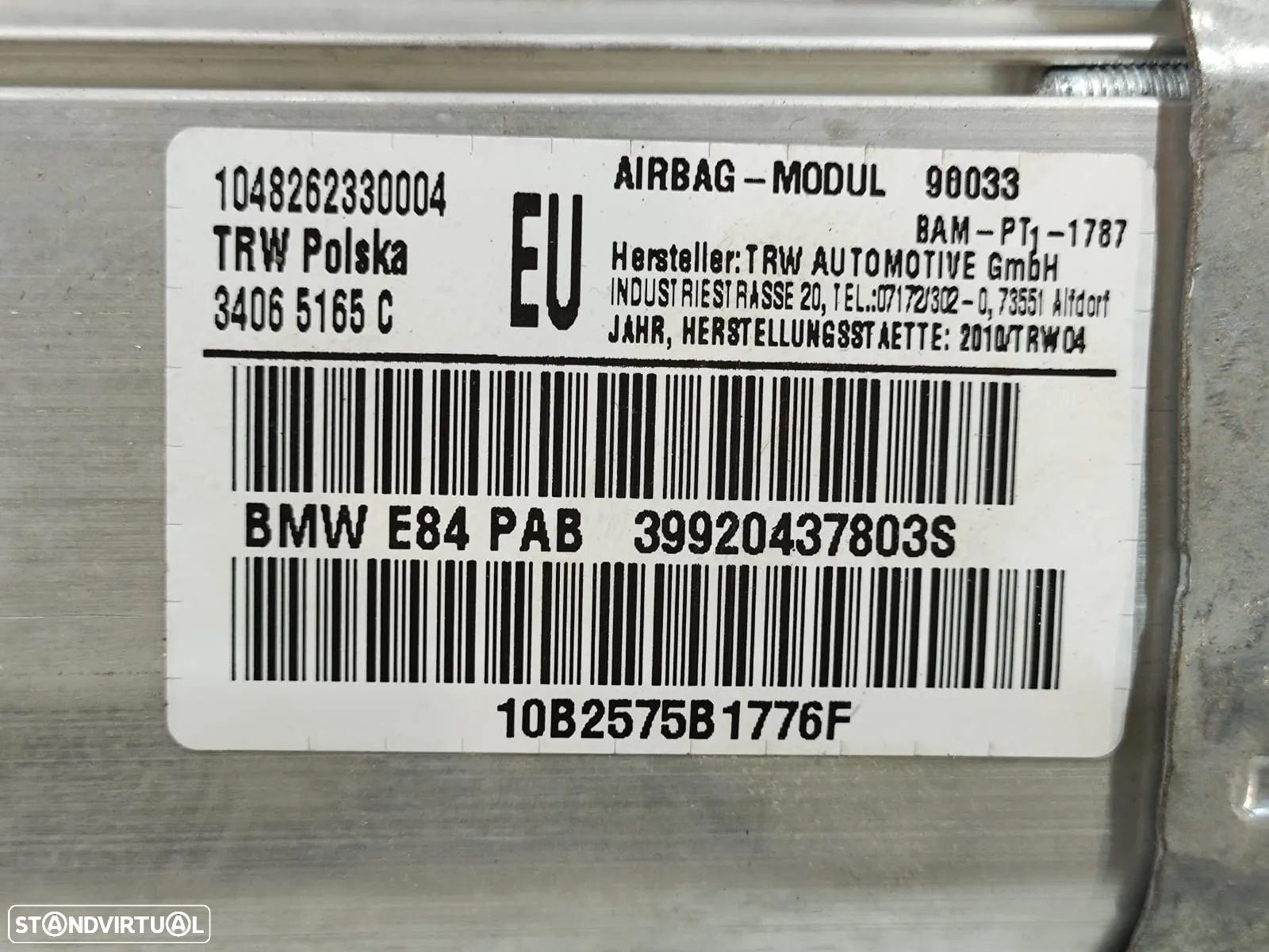 Airbag passageiro BMW X1 E84 - 6
