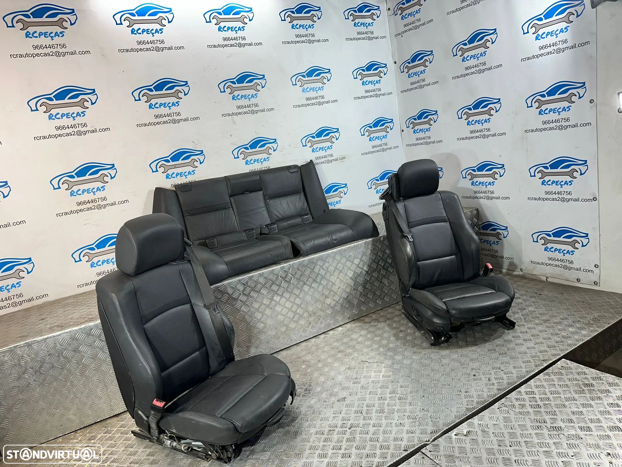 .Conjunto Bancos Elétricos Memoria Pele Pack M BMW Serie 3 E93 Cabrio 2007 – 2013 - 1