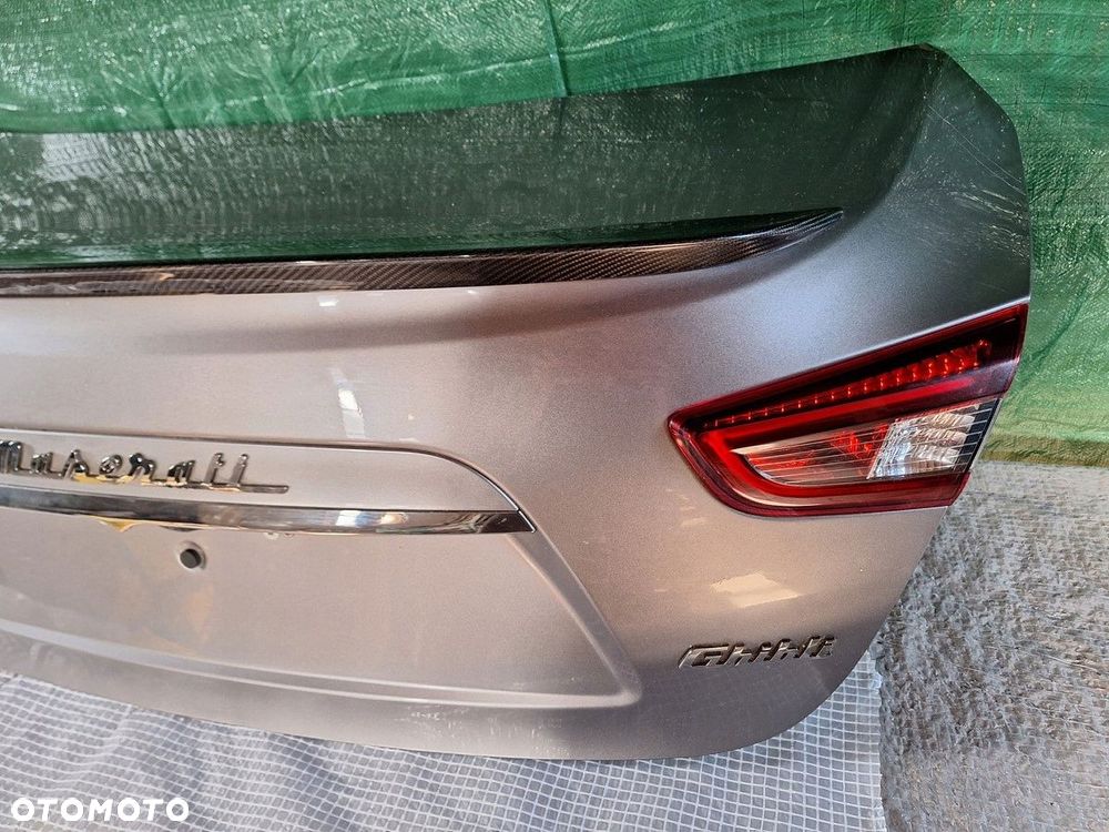maserati ghibli III m157 2013- klapa tyl tylna kpl. lotka carbon demontaz - 3