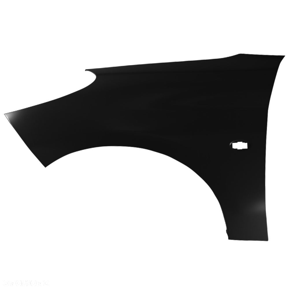 BLU Błotnik PEUGEOT 206+ PLUS EXL lewy czarny 2007-2014 przód Noir Obsidien - 2