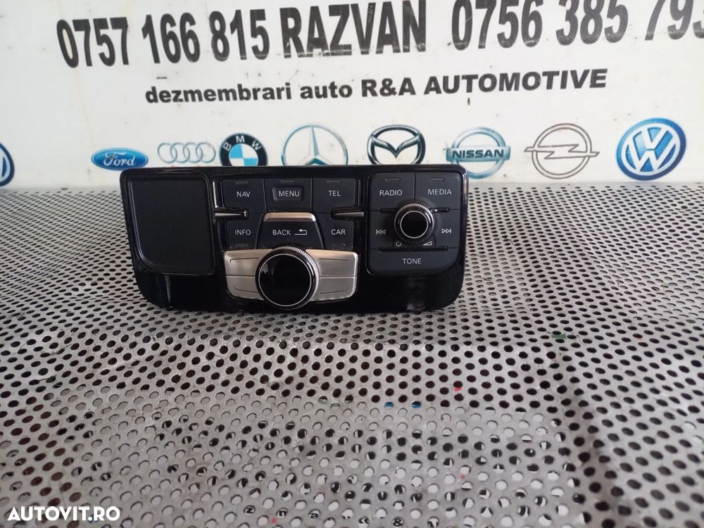 Consola Interfata Centrala Modul Panou Comenzi Navi Radio Cd ECU MMI Audi A8 4H D4 An 2010-2011-2012-2013-2014-2015-2016-2017 Volan Stanga Dezmembrez Audi A8 4H D4 3.0 Tdi Quattro Motor CDT Cutie MXU Volan Stanga - Dezmembrari Arad - 4