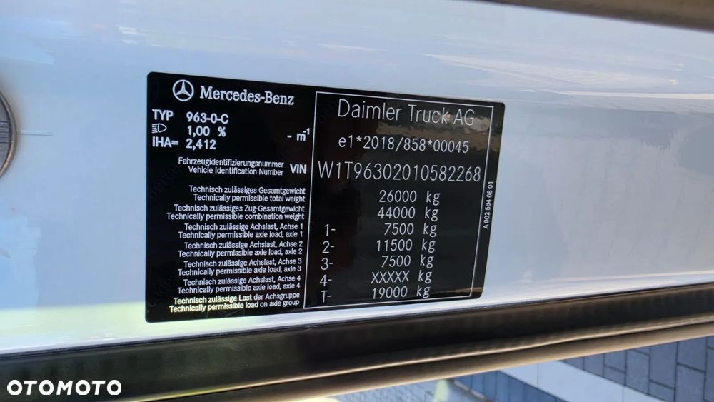 Mercedes-Benz ///ACTROS///2545/// MP5///2022///BIG SPACE///NOWY/// NIE UŻYWANY///BDF///JEDYNE 5700  KM/// VIRTUAL COCPIT///FULL LED/// KLIMATYZACJA POSTOJOWA/// NAWIGACJA///SALONKA///STAN  FABRYCZNIE NOWY - 40
