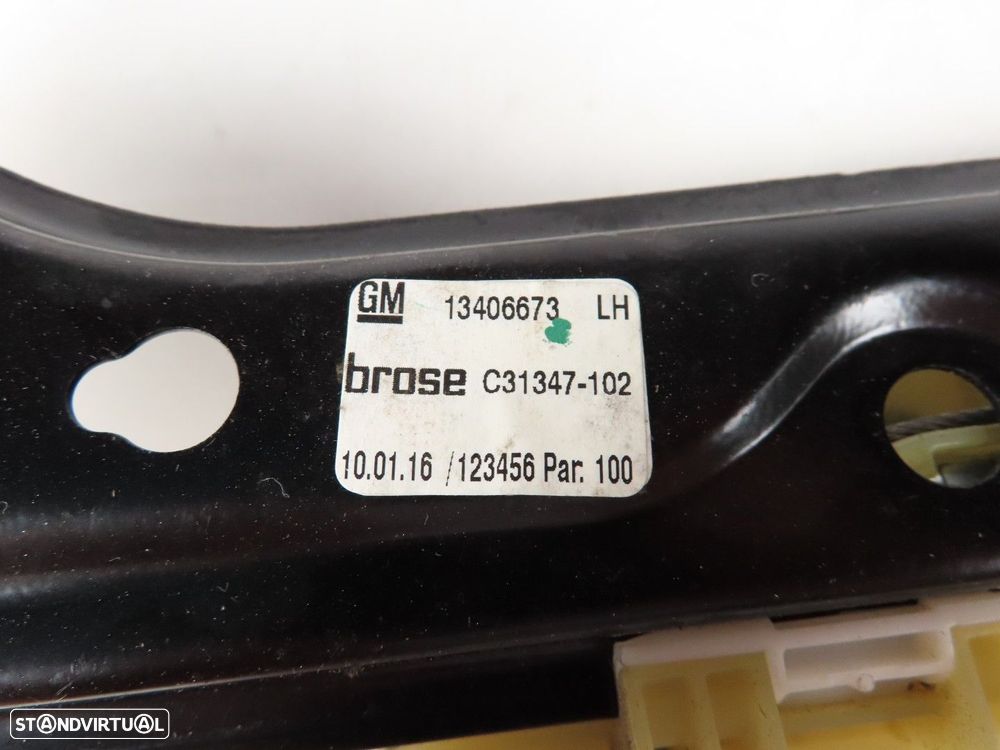 Elevador da Porta Sem Motor Esquerdo/Frente Seminovo/ Original OPEL ASTRA K (B16... - 3