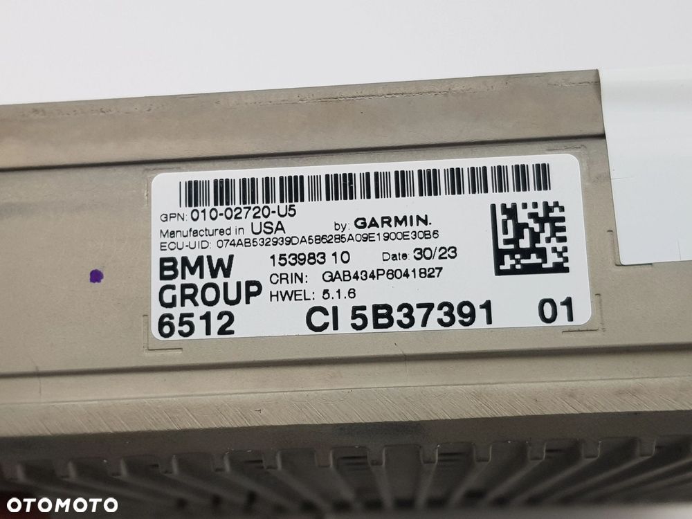 Sterownik Moduł nawigacji GPS BMW X5 G05 X6 G06 X7 G07 5B37391 - 9