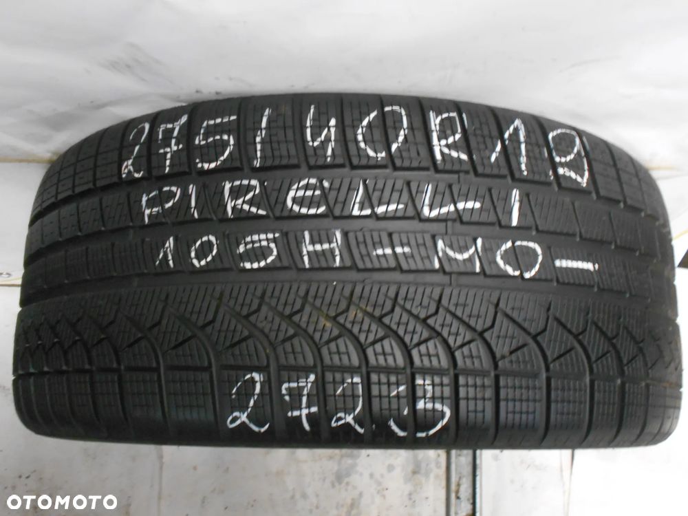 OPONA POJEDYNKA 275/40R19 PIRELLI PZERO WINTER MO DOT 2723 7MM - 1