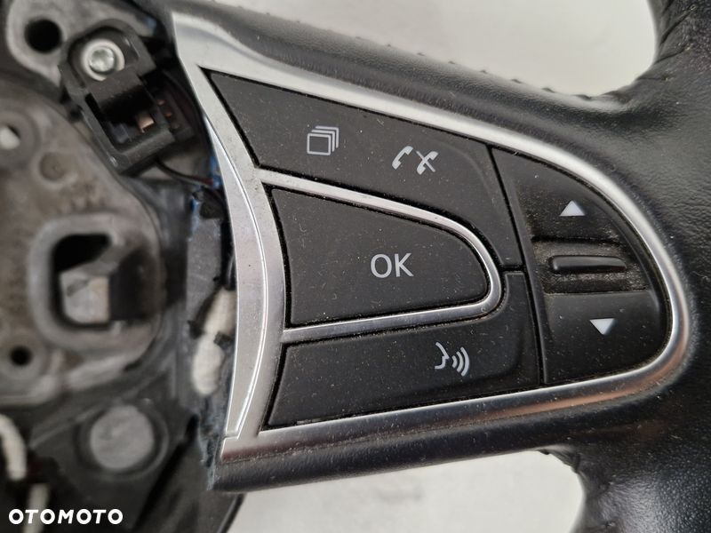 RENAULT KADJAR MEGANE SCENIC 4 IV KIEROWNICA SKÓRA MULTIFUNKCJA 484005825R - 3
