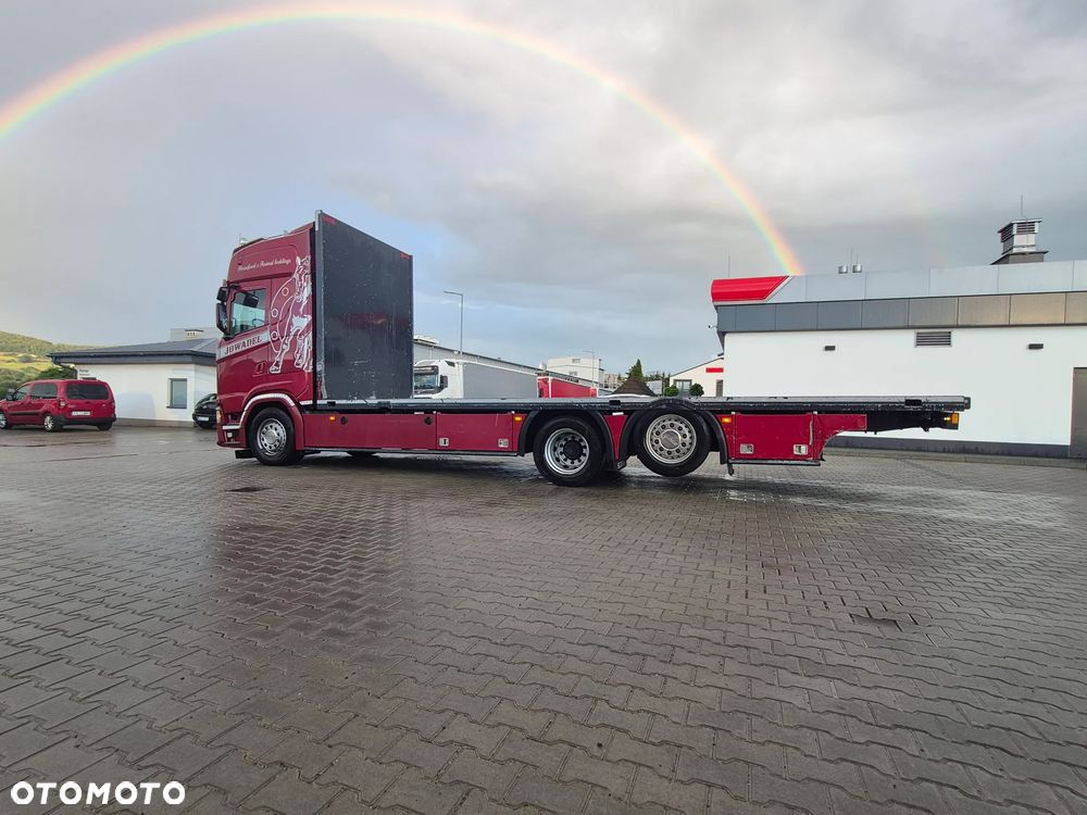 Scania S 500 specjalistyczny , Laweta Platforma hydrauliczna - 5