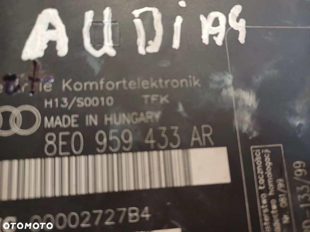 MODUŁ KOMFORTU 8E0959433 AR AUDI A4 B6 B7 - 4