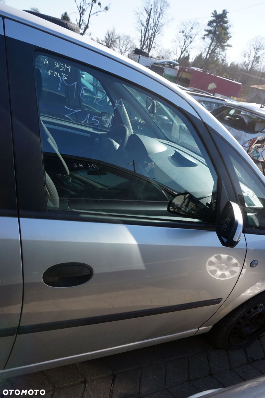 DRZWI PRZEDNIE PRAWE MERIVA A Z157  SREBRNY OPEL 2003-2005 - 1
