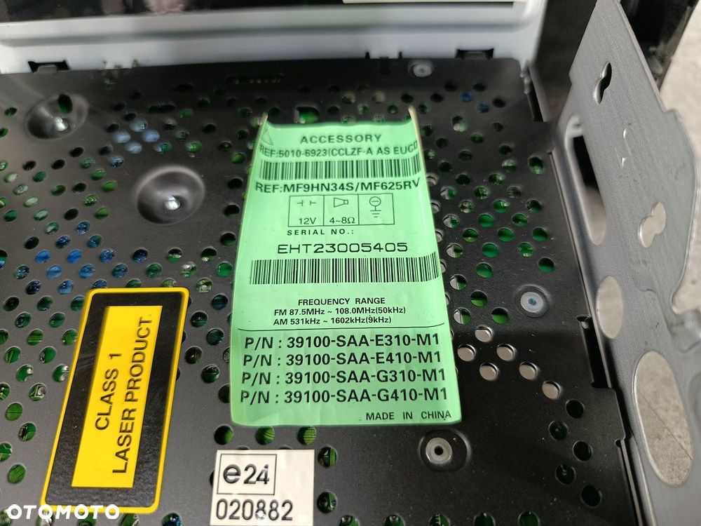 RADIO FABRYCZNE HONDA JAZZ II 39100-SAA-G310-M1 39100-SAA-G412N5  VISTEON - 8