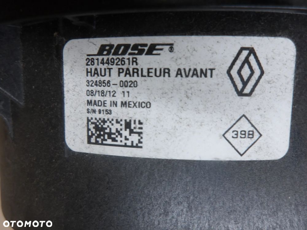 RENAULT GRAND SCENIC III 1.6 DCI GŁOŚNIK PRAWY LEWY PRZÓD TYŁ 281449261R - 5