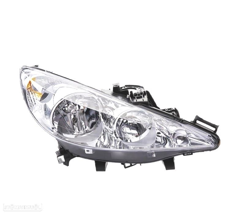 FAROL DIR COM LENTE PEUGEOT 207 06- - 1