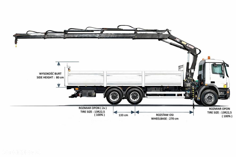Mercedes-Benz ACTROS 2641 * WYWROTKA 6,00 m * HIAB 166 D S - 4 HIDUO + PILOT - 16