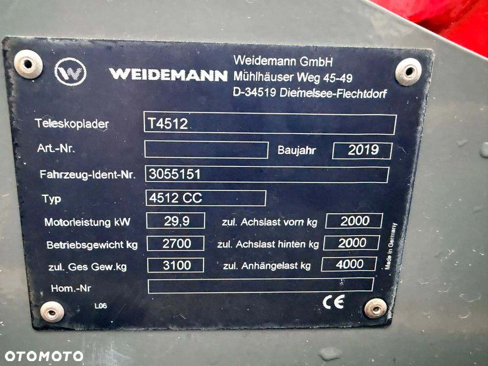 Weidemann T4512 - 25