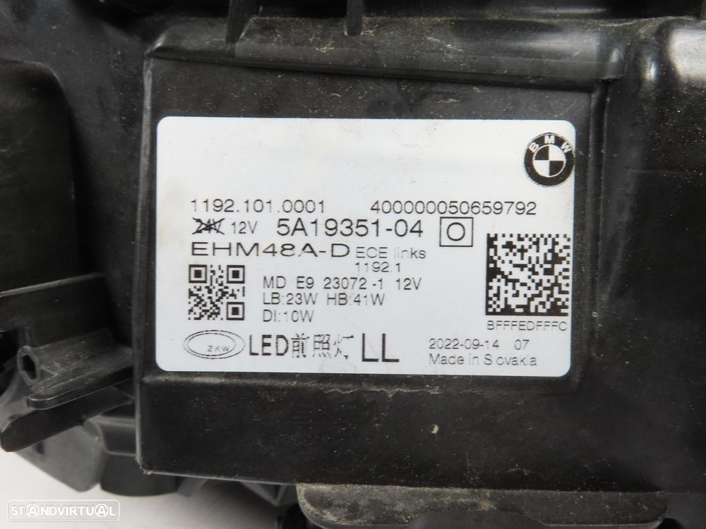 Farol LED Esquerdo Usado / Original BMW 4 Coupé (G22, G82)/BMW 4 Cabriolet (G23)... - 11