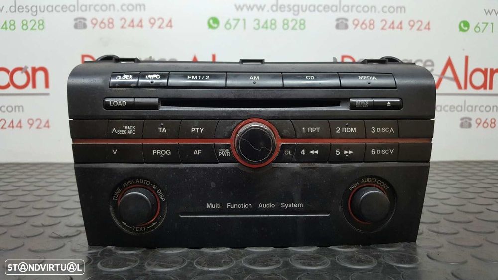 SISTEMA AUDIO / RADIO CD MAZDA 3 BERLINA (BK) 1.6 CRDT  ACTIVE - 10