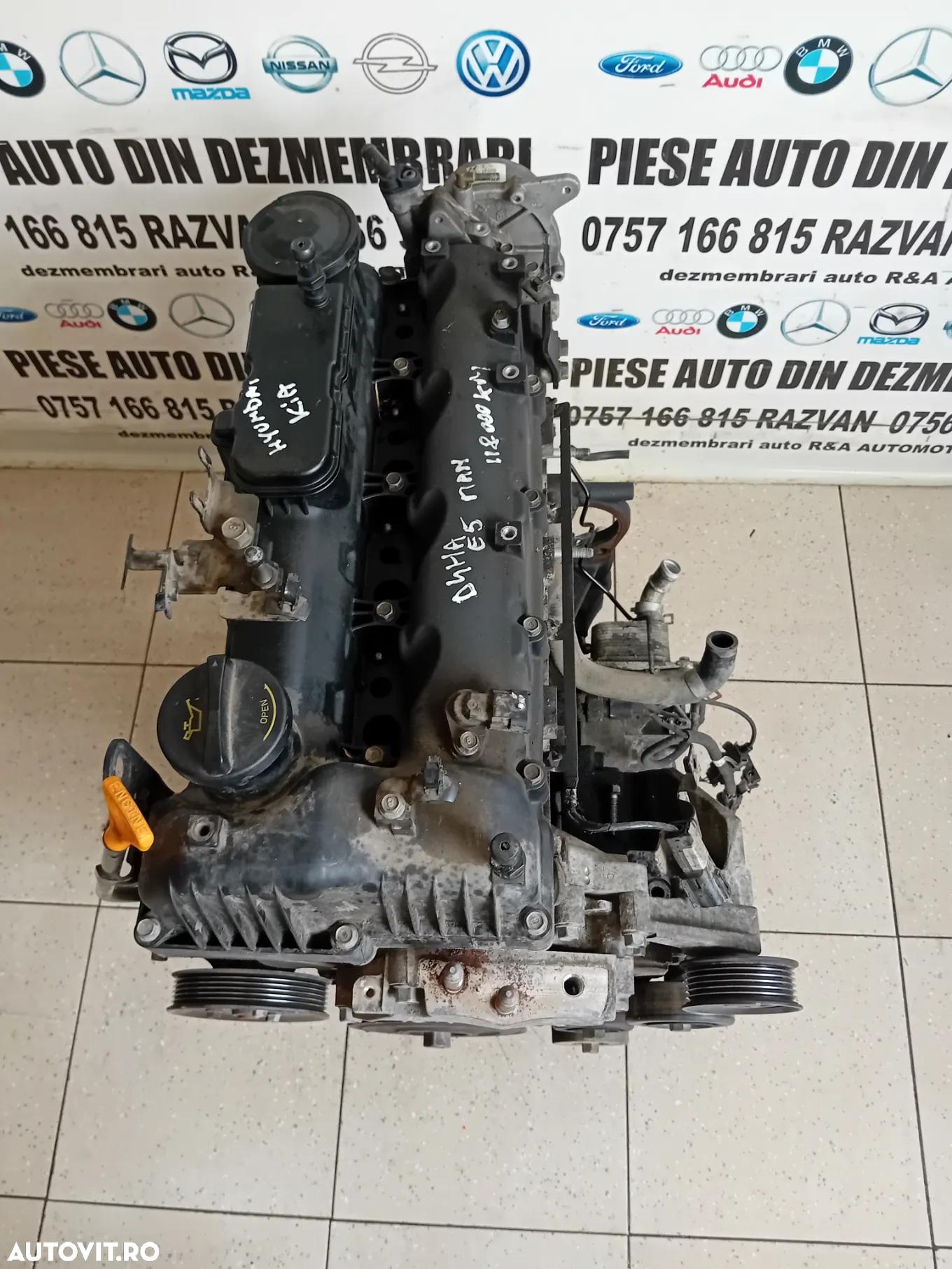 Motor D4HA 2.0 Crdi Hyundai Ix35 Tucson Kia Sportage Euro 5 Cod Motor D4HA Manual Testat Cu Garantie - 9