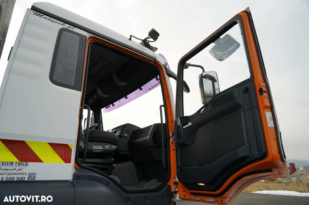MAN TGA 18.360 / 4X4 / BASCULĂ CU 2 LATE / CLAPETĂ HIDRAULICĂ / LATERALĂ HIDRAULICĂ / SUPPORT FRONTAL / SPECIAL / MANUAL - 34