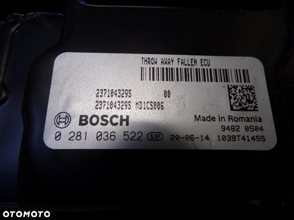 KOMPUTER STEROWNIK RENAULT CLIO V CAPTUR II 1.5 BLUE DCI 0281036522 - 3